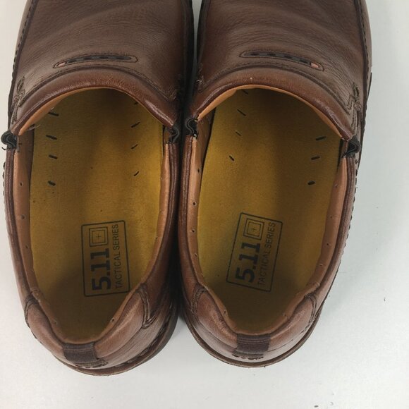 Clarks Unstructured Leather Slip On Comfort Brown Loafers Casual Shoe Size 8M - Picture 6 of 10